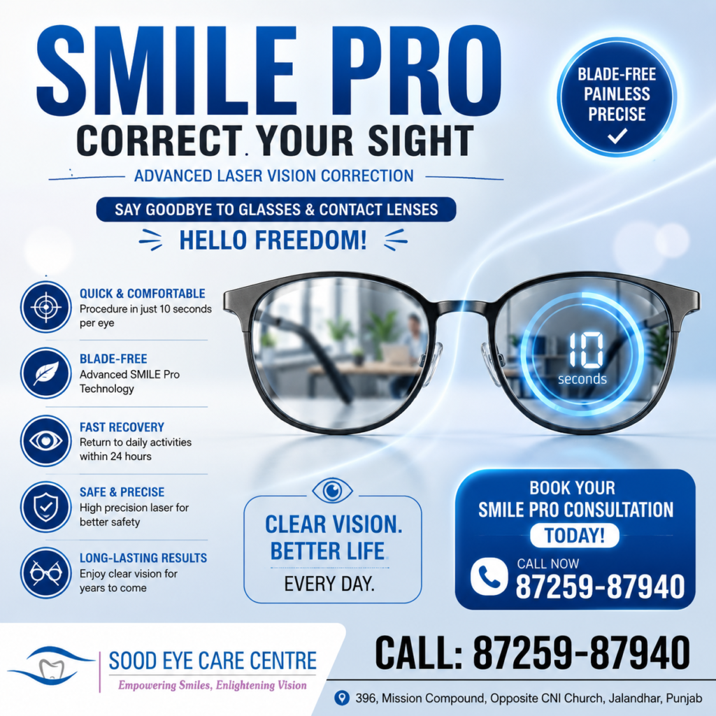 SMILE Pro Jalandhar at Sood Eye Care Centre