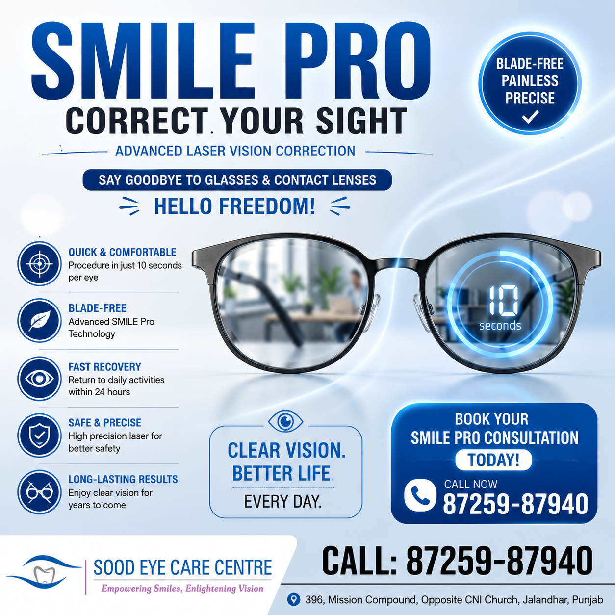 SMILE Pro Jalandhar at Sood Eye Care Centre