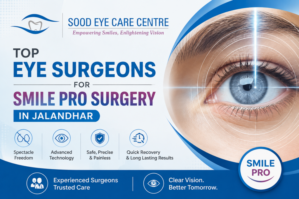 SMILE Pro Surgeons Jalandhar at Sood Eye Care Centre
